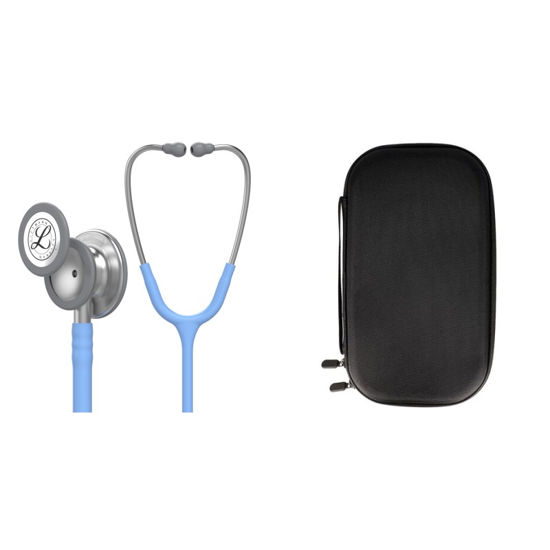 Pachet student - Stetoscop Littmann Classic III Albastru Azur 5630 + Borseta neagra